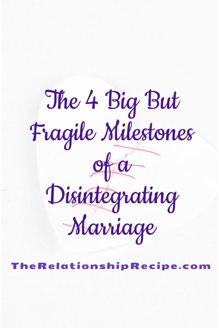 The 4 Big But Fragile Milestones of a Disintegrating Marriage