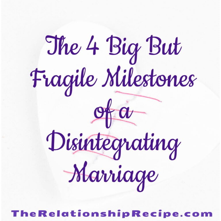 The 4 Big But Fragile Milestones of a Disintegrating Marriage