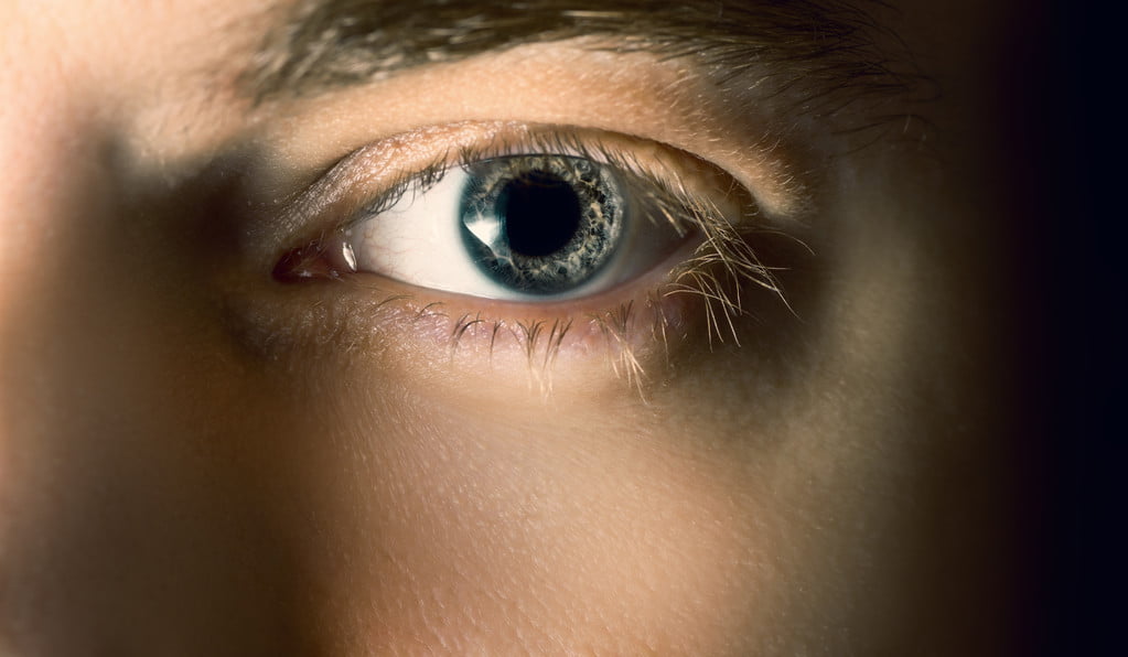 Closeup of man's eye