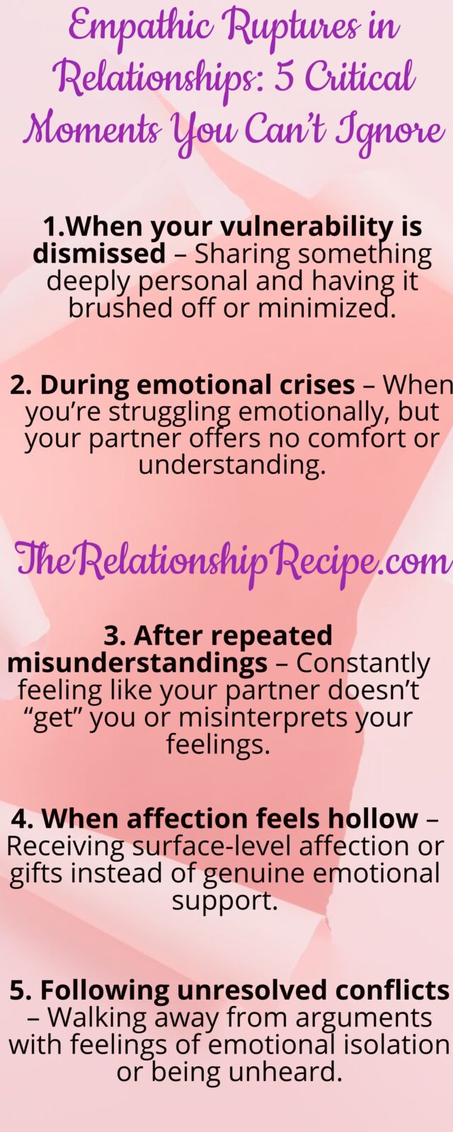 Empathic Ruptures in Relationships: 5 Critical Moments You Can’t Ignore Infographic